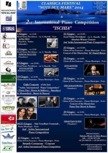 A Forio d'Ischia il Classica Festival Note sul Mare 2014 e l' International  Piano Competition "Ischia"