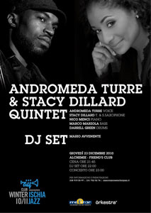 Eventi 2010 - Andromeda Turre & Stacy Dillard Quintet al Friends Club Ischia