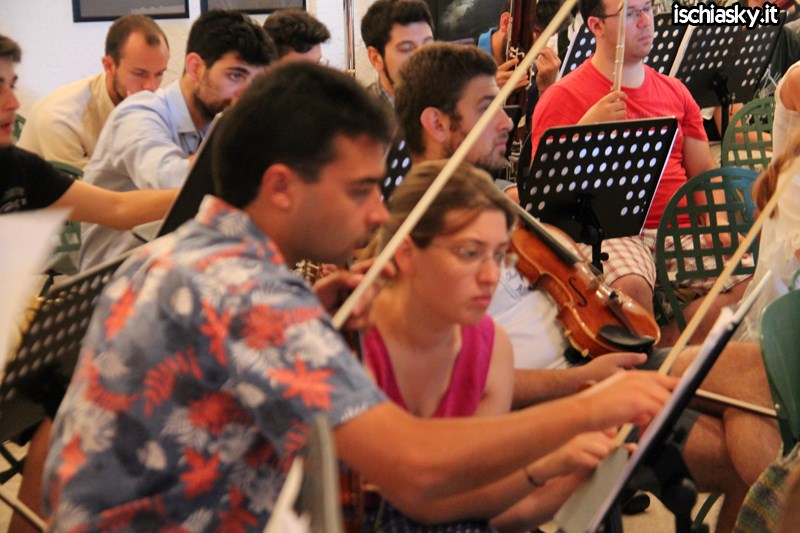Prove dell'Orchestra Giovanile Italiana ai Giardini La Mortella
