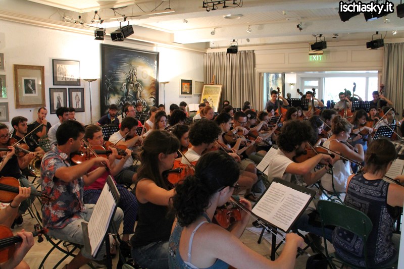 Prove dell'Orchestra Giovanile Italiana ai Giardini La Mortella